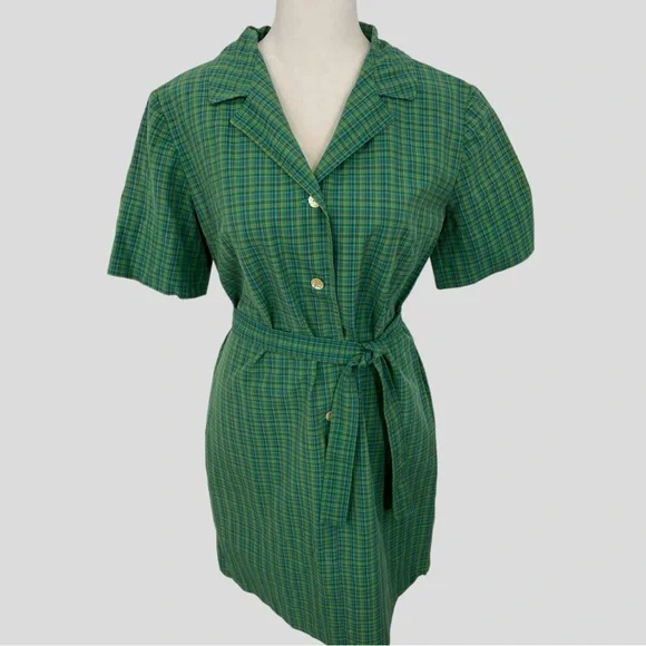 green 50s dress Emerald Green Dress – Pickled Vintage main image 0